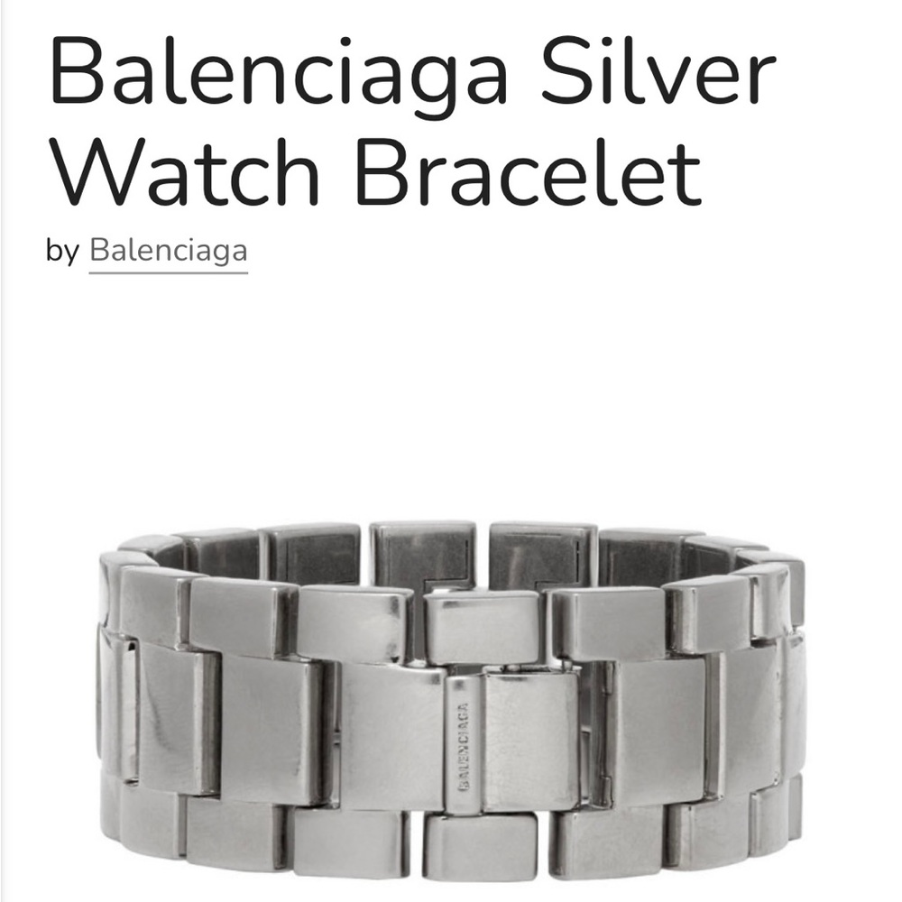 balenciaga watch bracelet “silver “